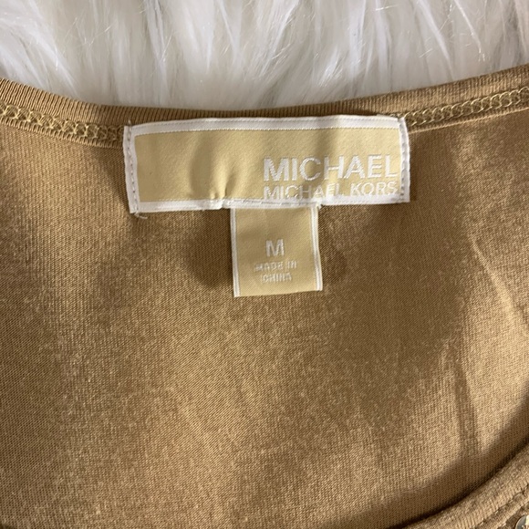 MICHAEL BY MICHAEL KORS GOLD SEQUINS TOP - Picture 5 of 6